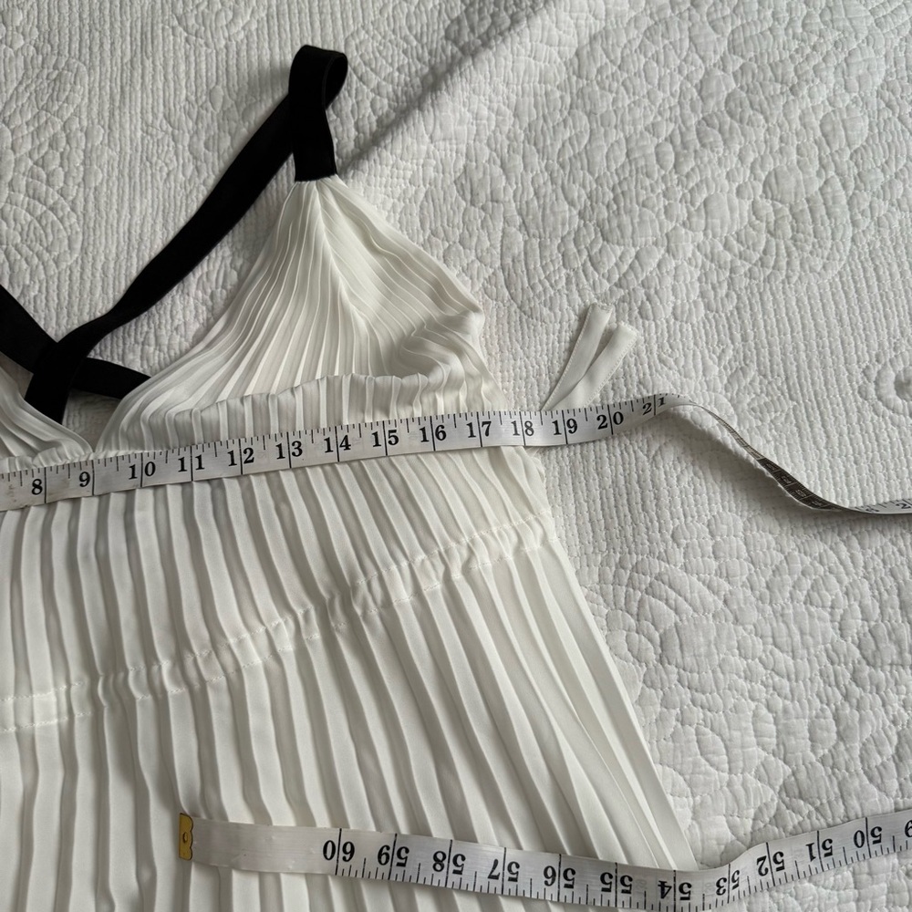 Proenza Schouler White Label Broomstick Pleated Tank Dress In Off White - Picture 9 of 11